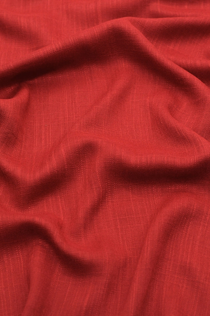 Turkish Lawn Hijab - Bright Red