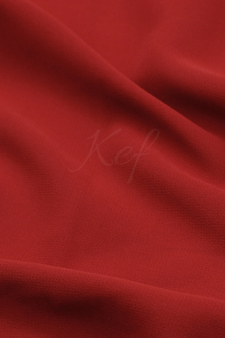 Georgette Hijab - Bright Red