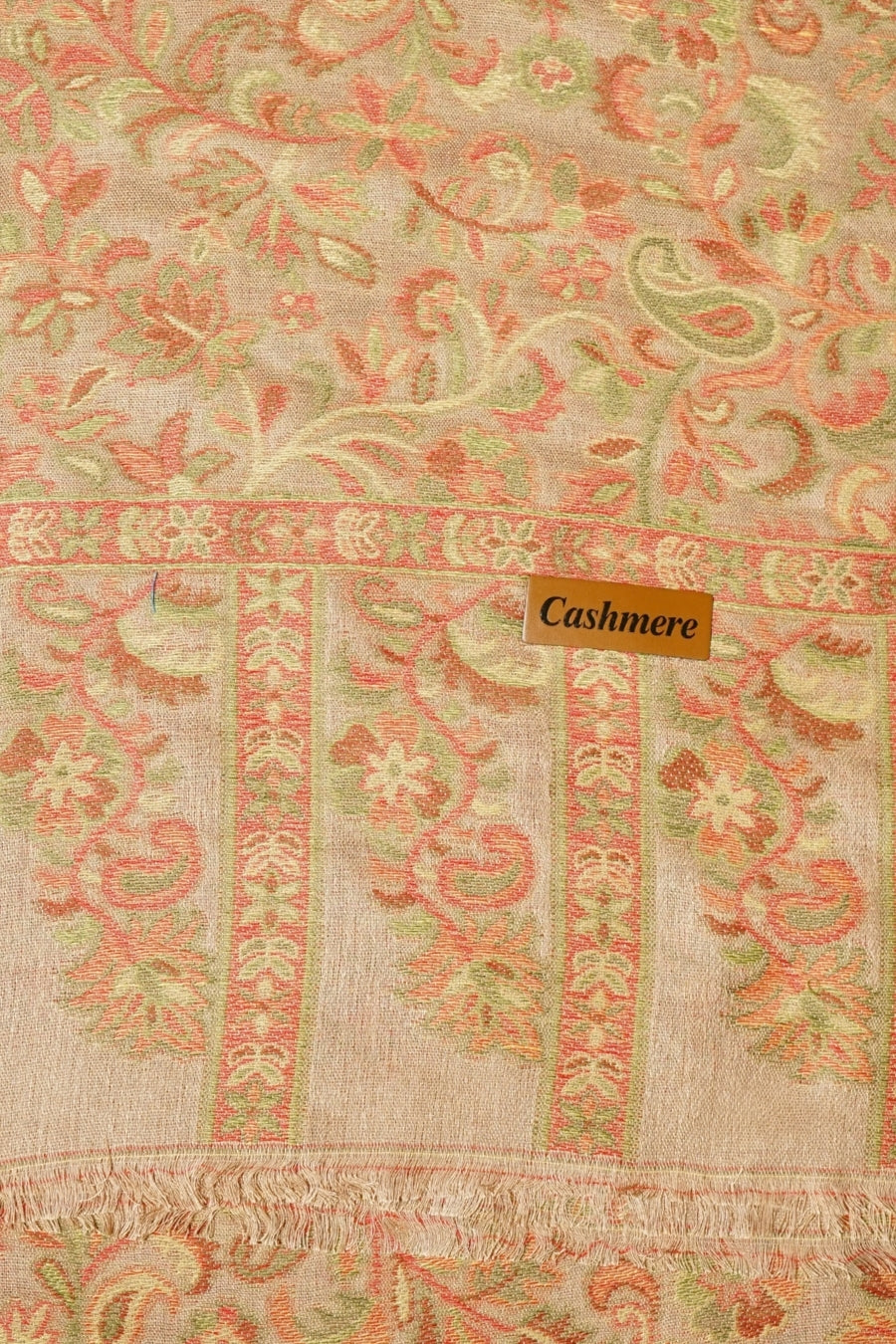 Printed Cashmere Dynasty Hijab - Bronze Gold