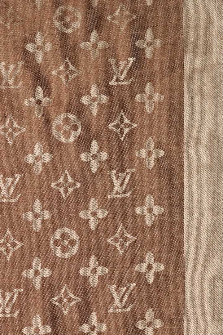 LV Cashmere Hijab -  Brownish Gold