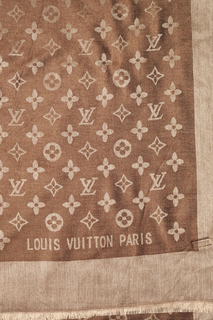 LV Cashmere Hijab -  Brownish Gold