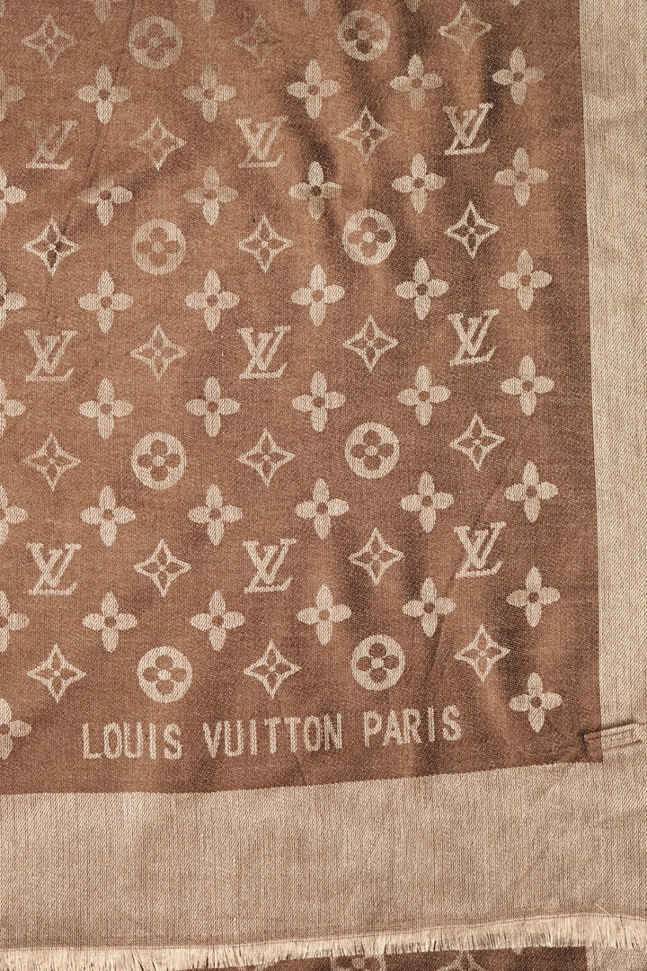 LV Cashmere Hijab -  Brownish Gold