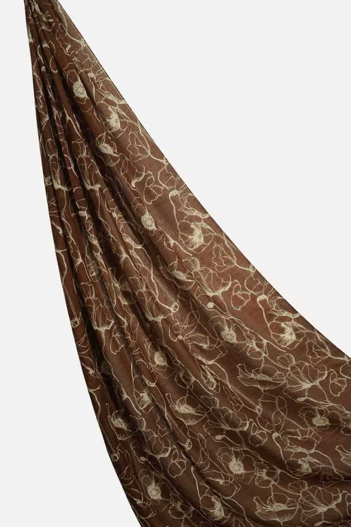 Noir Printed Lawn - Brunette