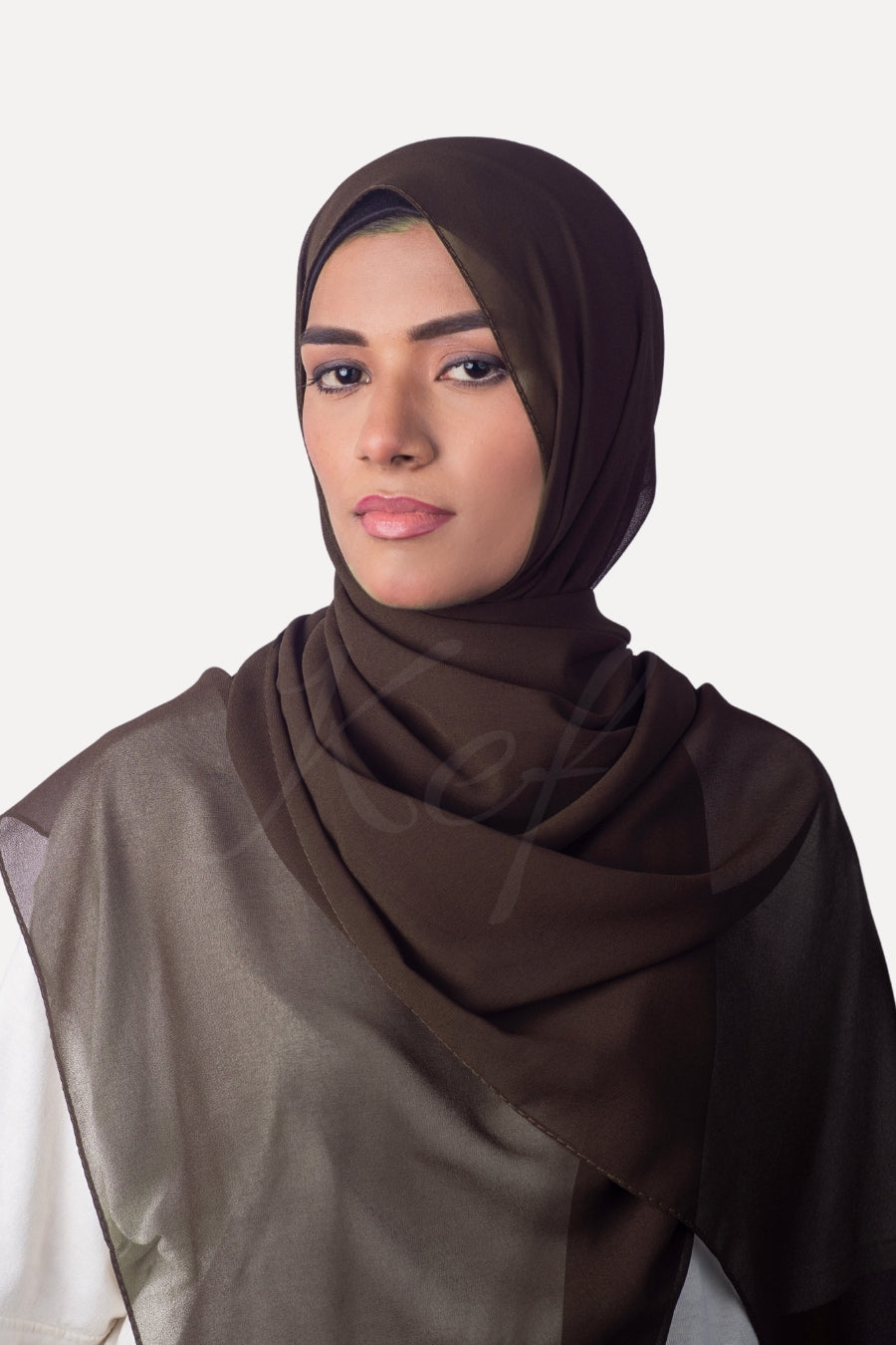 Georgette Hijab - Brunette