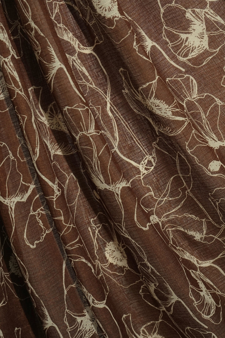 Noir Printed Lawn - Brunette