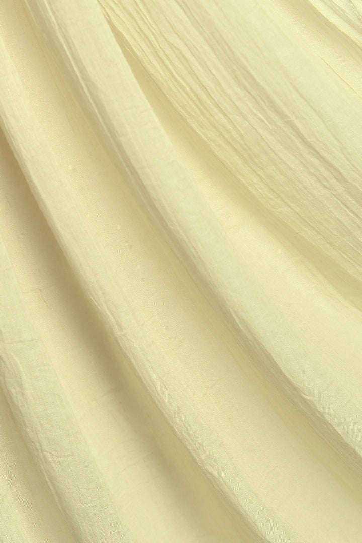 Soft Crumpled Lawn Hijab - Buttermilk