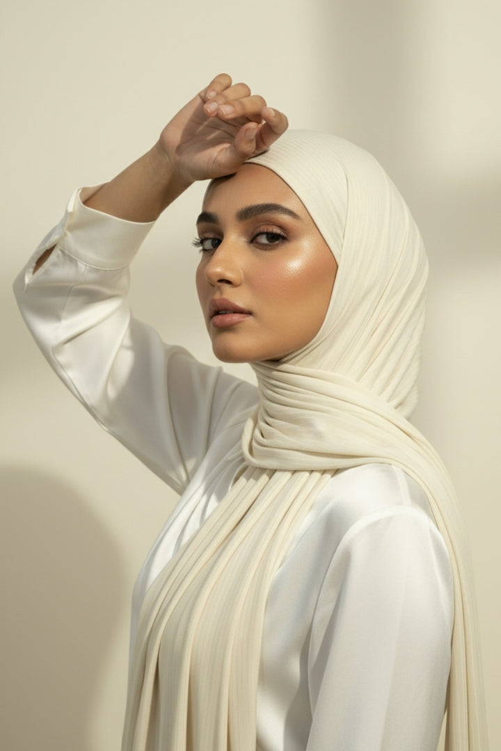 Linear Rib Jersey - Buttermilk