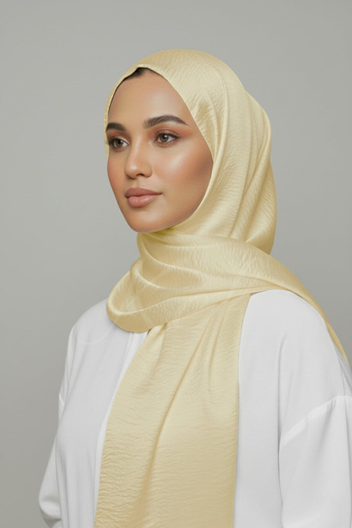 Crepe Textured Chiffon - Buttermilk