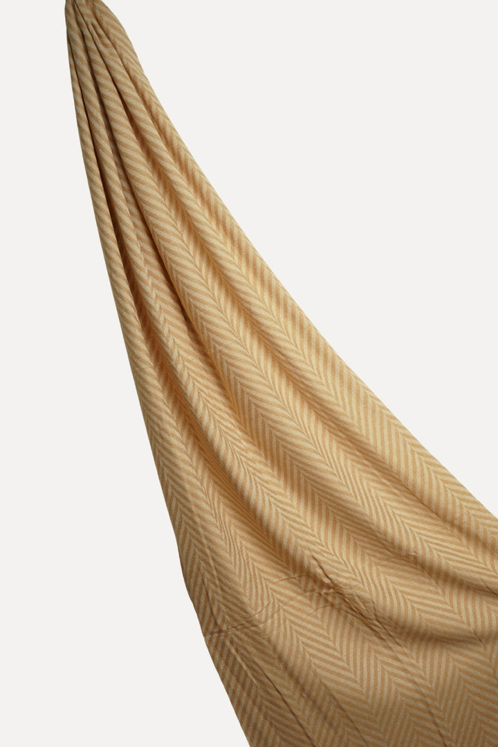 Classic Patterned Cashmere - Butterscotch