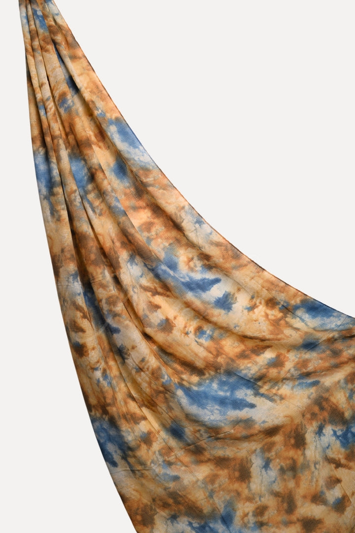 Printed Lawn Tiedye - Cadet