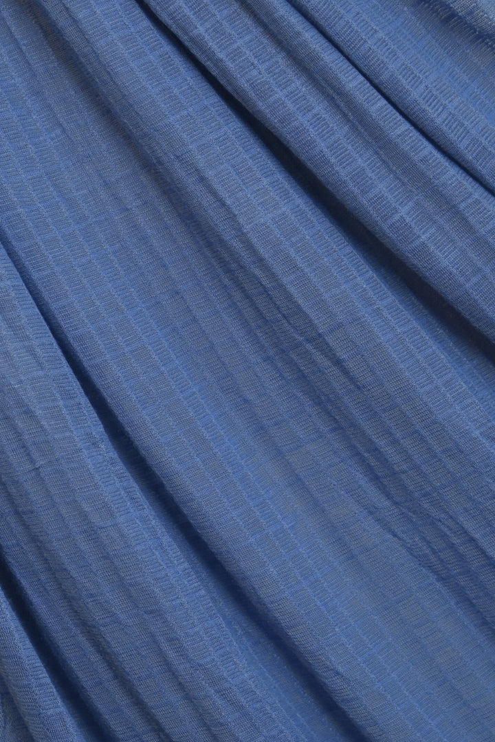 Checkered Jersey Hijab - Cadet