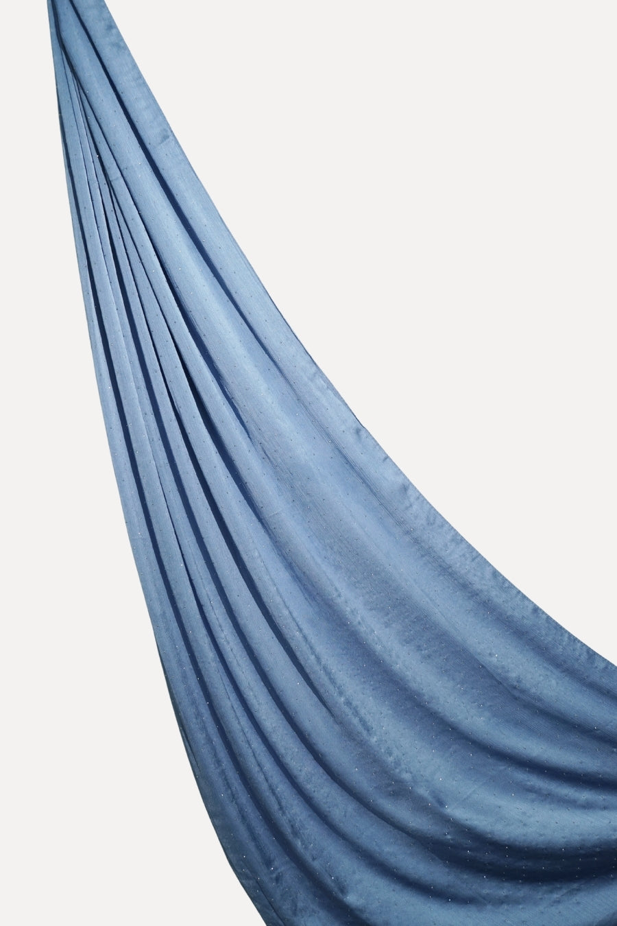 Dotted Matte Chiffon Hijab - Cadet Blue