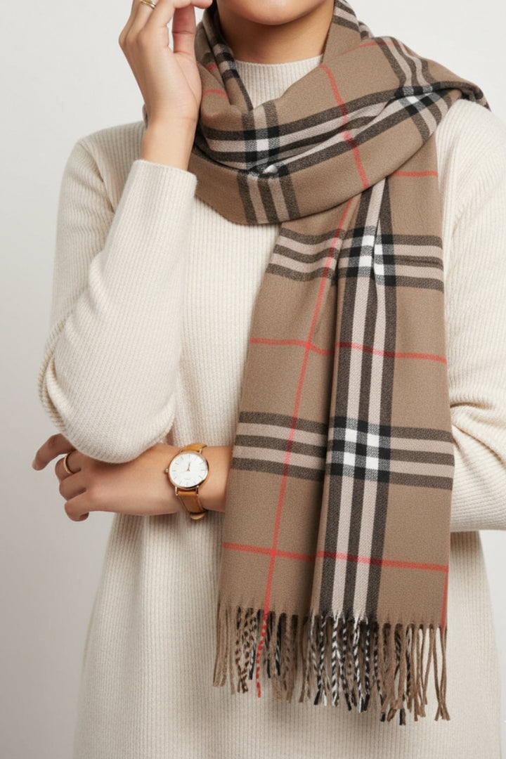 BB Cashmere Hijab - Cafe Brown