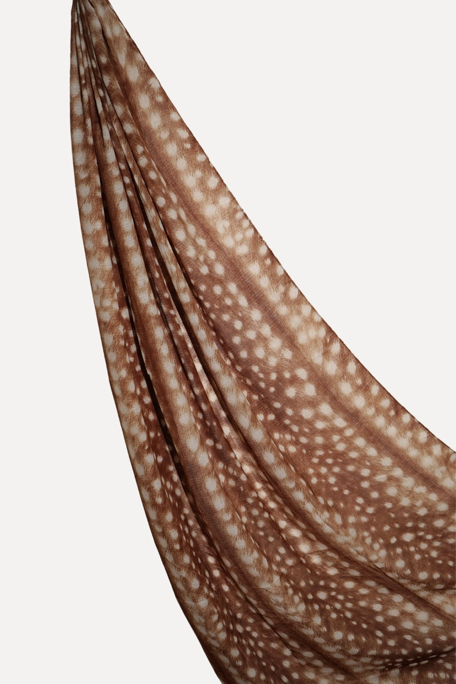 Deer Printed Lawn - Camel