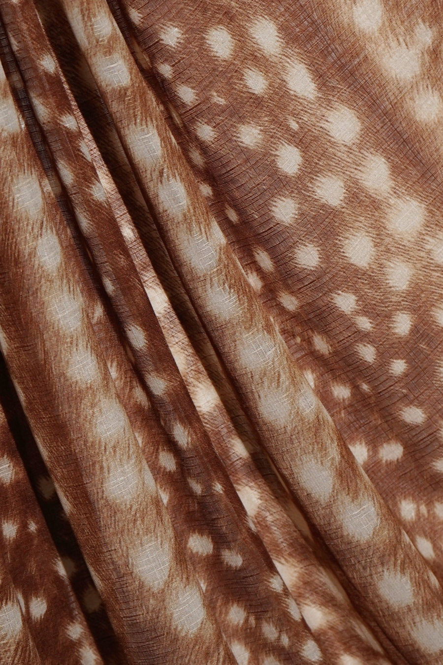Deer Printed Lawn - Camel