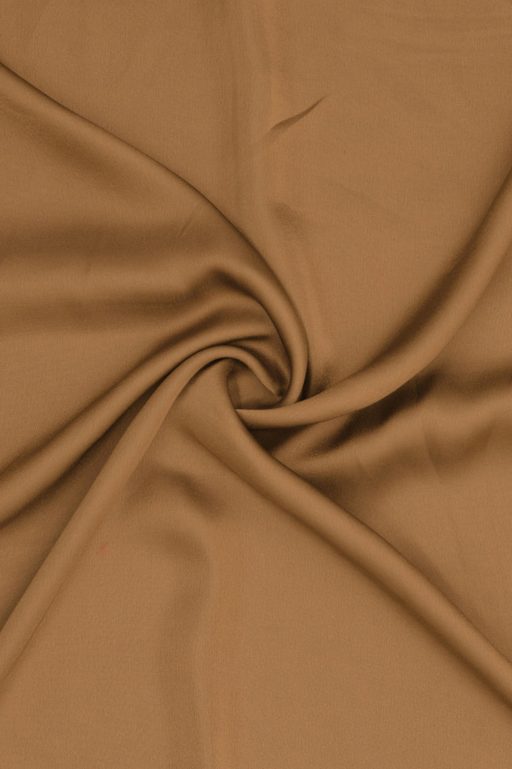 Plain Silk Hijab - Camel