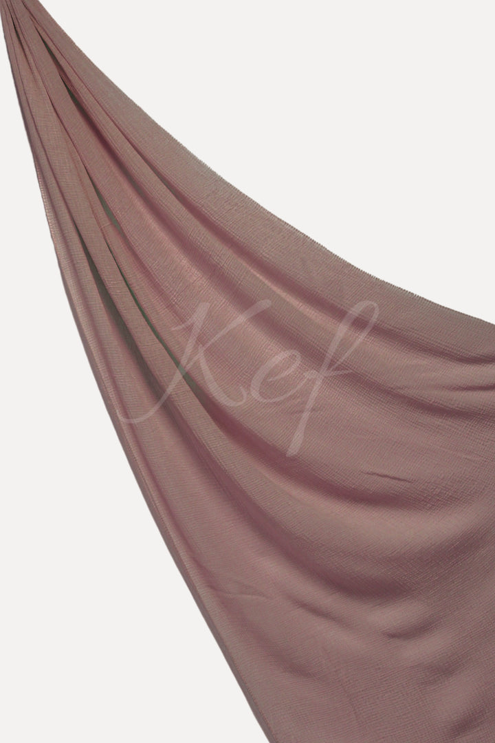 Ribbed Viscose Lawn - Candy Pink