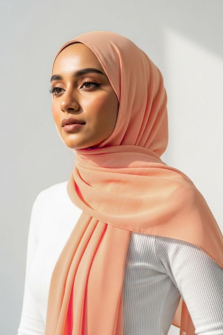 Georgette Hijab - Cantaloupe