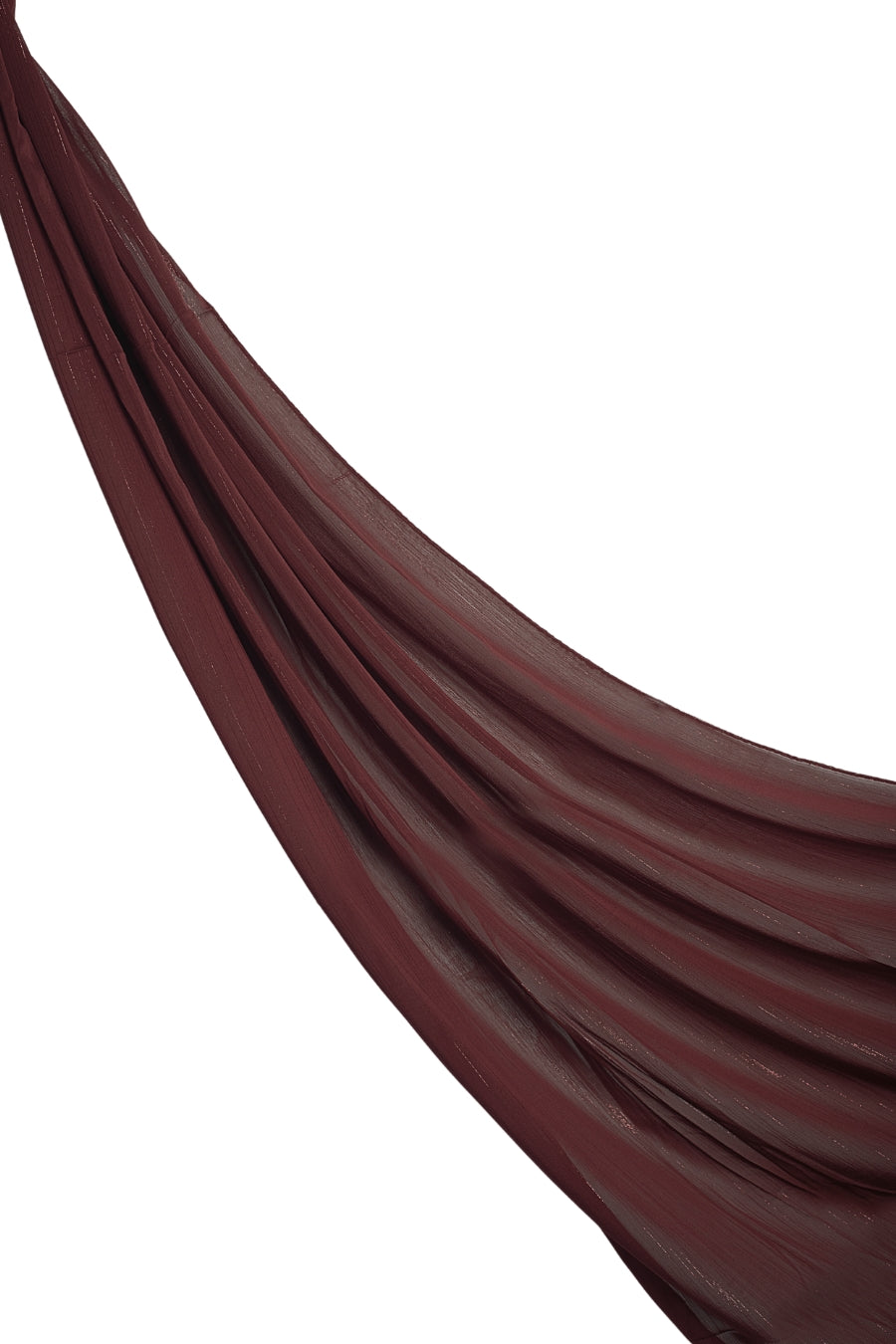 Metallic Chiffon - Cape Mortuum