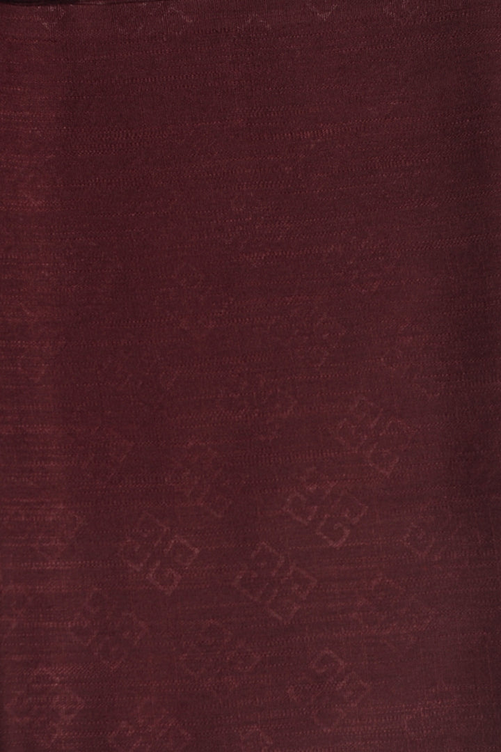 Monogram Turkish Lawn Hijab - Cape Mortuum