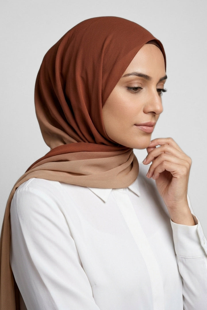 Ombre Georgette - Caramel