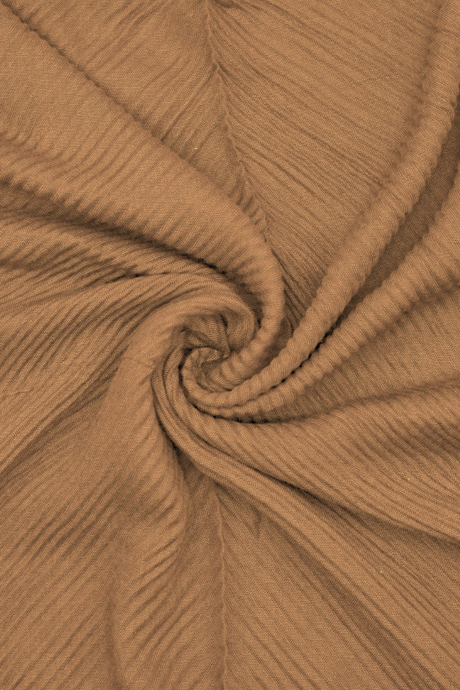 Crinkle Lawn Hijab - Caramel