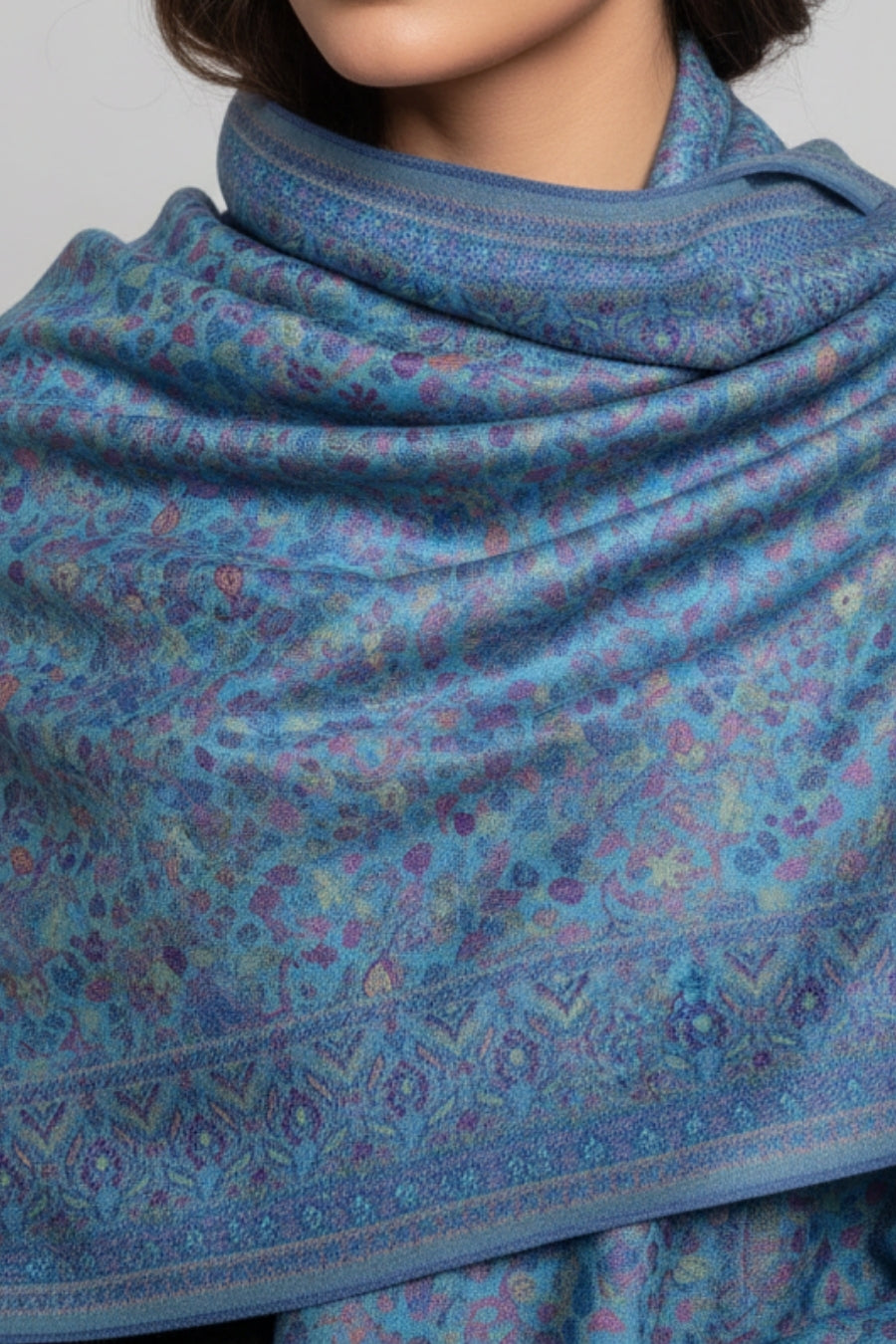 Printed Cashmere Memoir Hijab - Cascading Prints