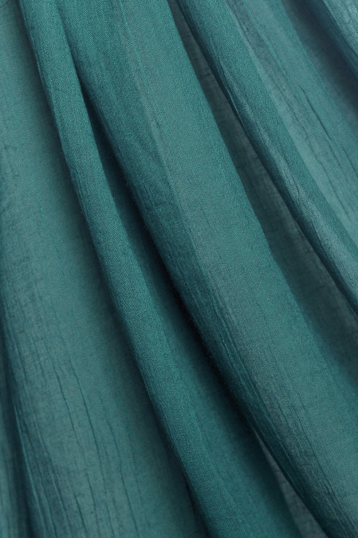 Soft Crumpled Lawn Hijab - Cerulean