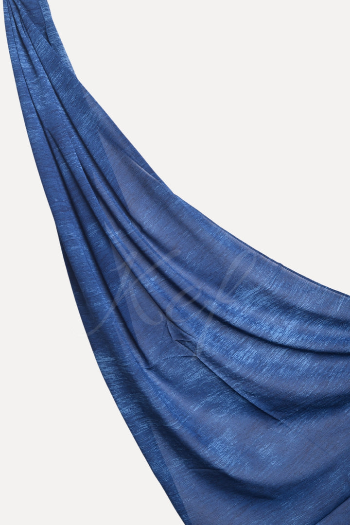 Tie-Dye Georgette Hijab - Charcoal Blue