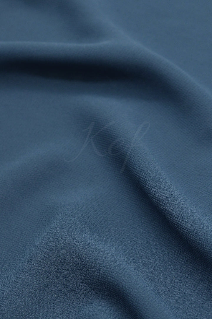 Georgette Hijab - Charcoal Blue