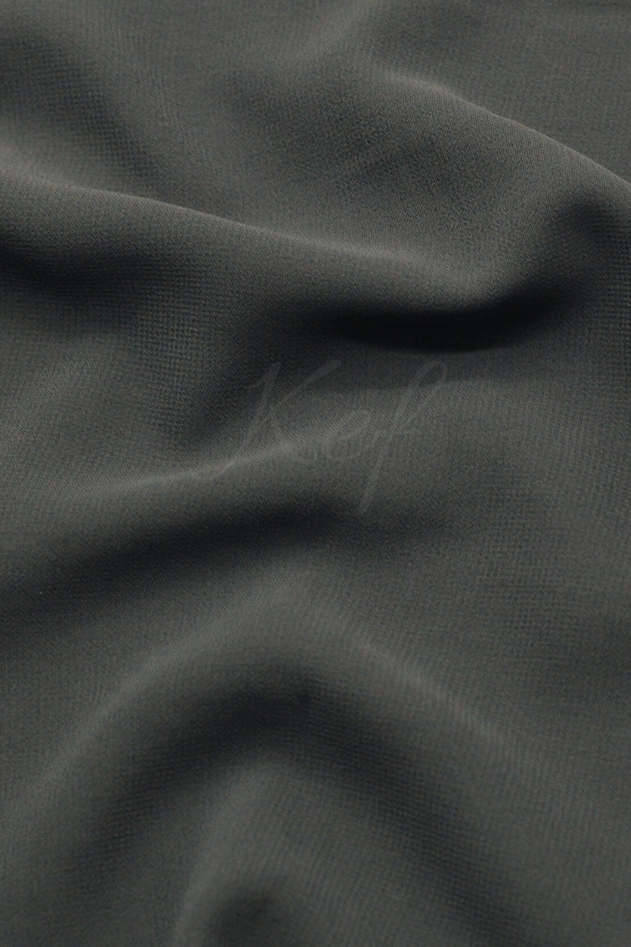 Georgette Hijab - Charcoal Grey