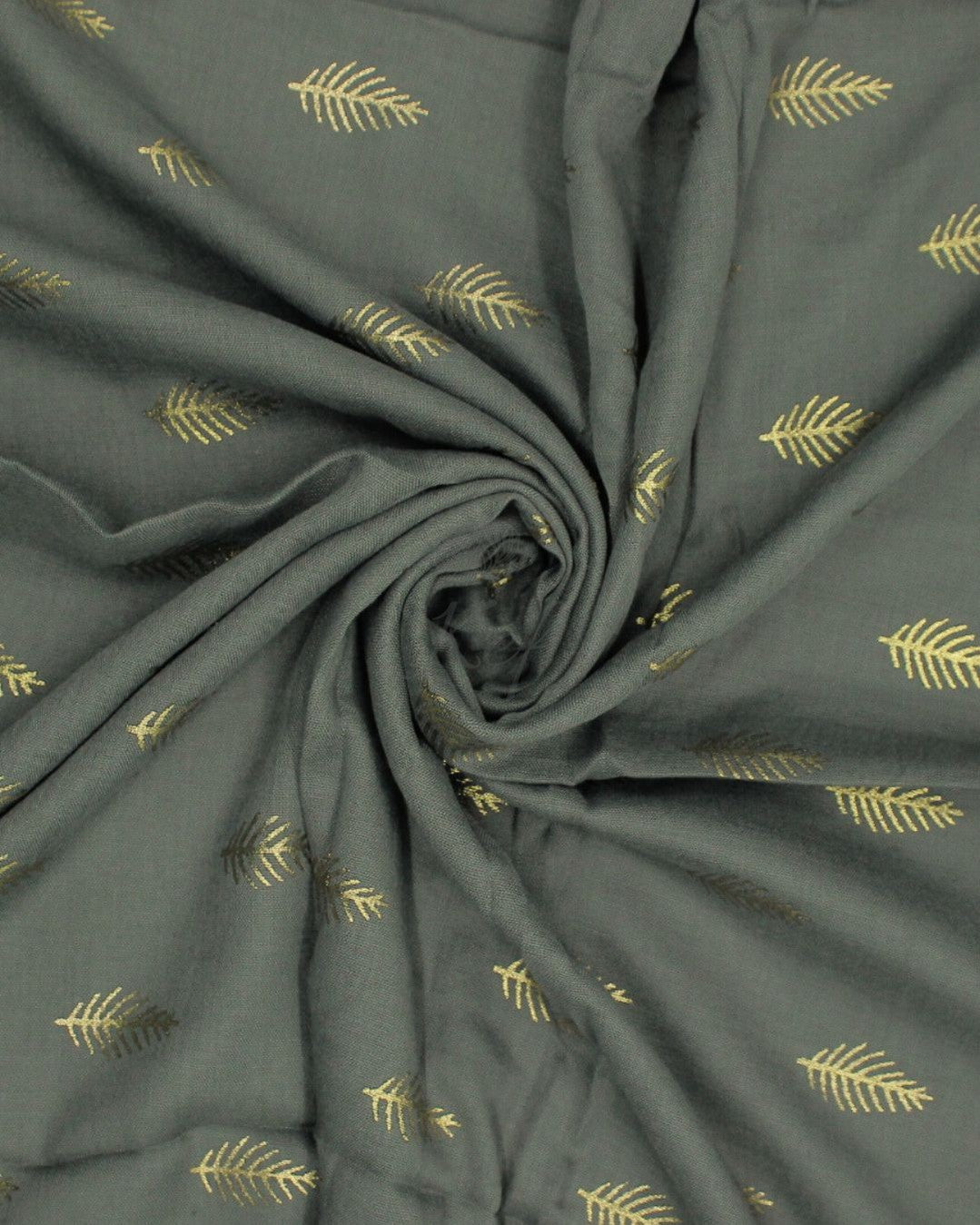 Willow Foil Lawn Hijab - Charcoal Grey