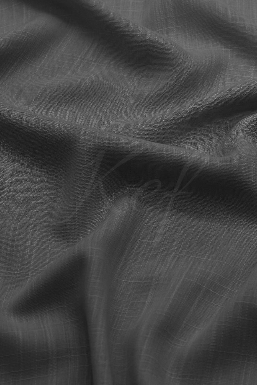 Turkish Lawn Hijab - Charcoal Grey