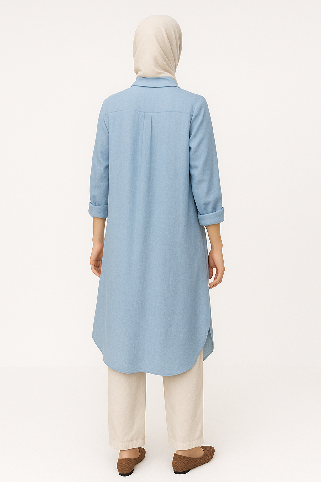 Modest Button-Down Shirt Dress