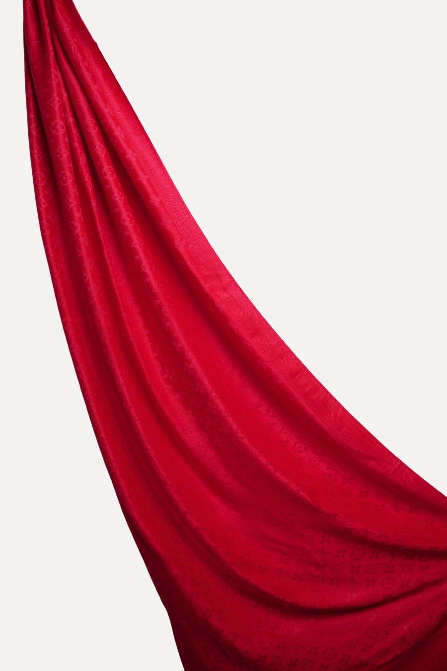 LV Cashmere Hijab -  Cherry Red