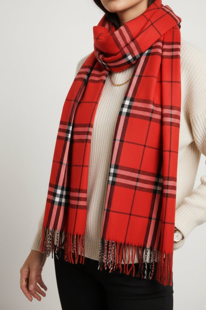 BB Cashmere Hijab - Cherry Red