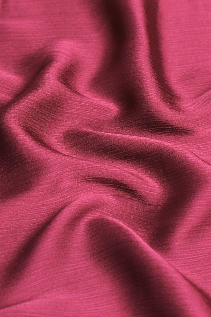 Crinkle Chiffon Hijab - Magenta (Matte)