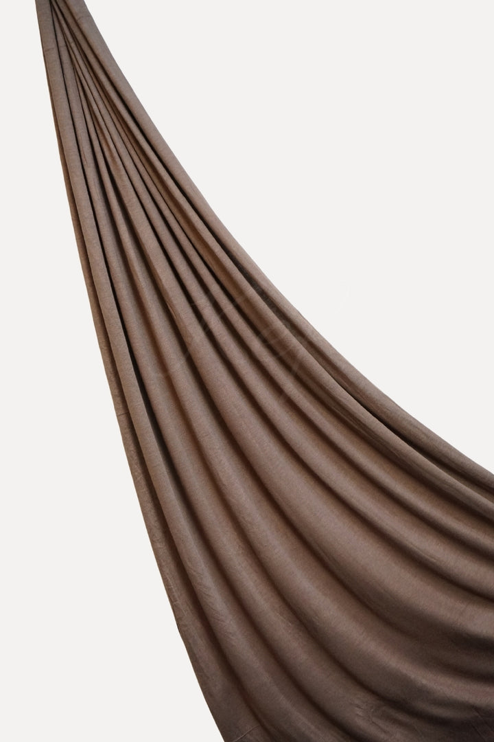 Woven Jersey Hijab - Choco Brown
