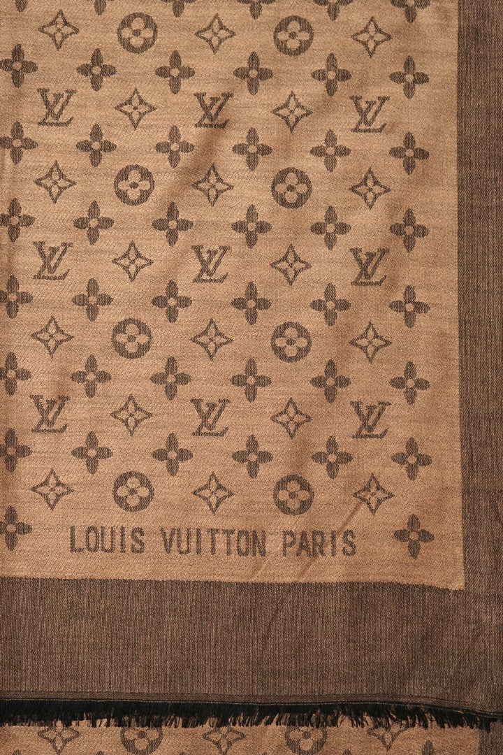 LV Cashmere Hijab -  Choco Brown
