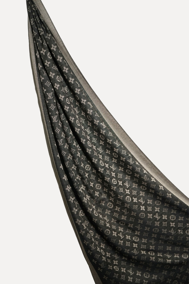 LV Cashmere Hijab -  Classic Black