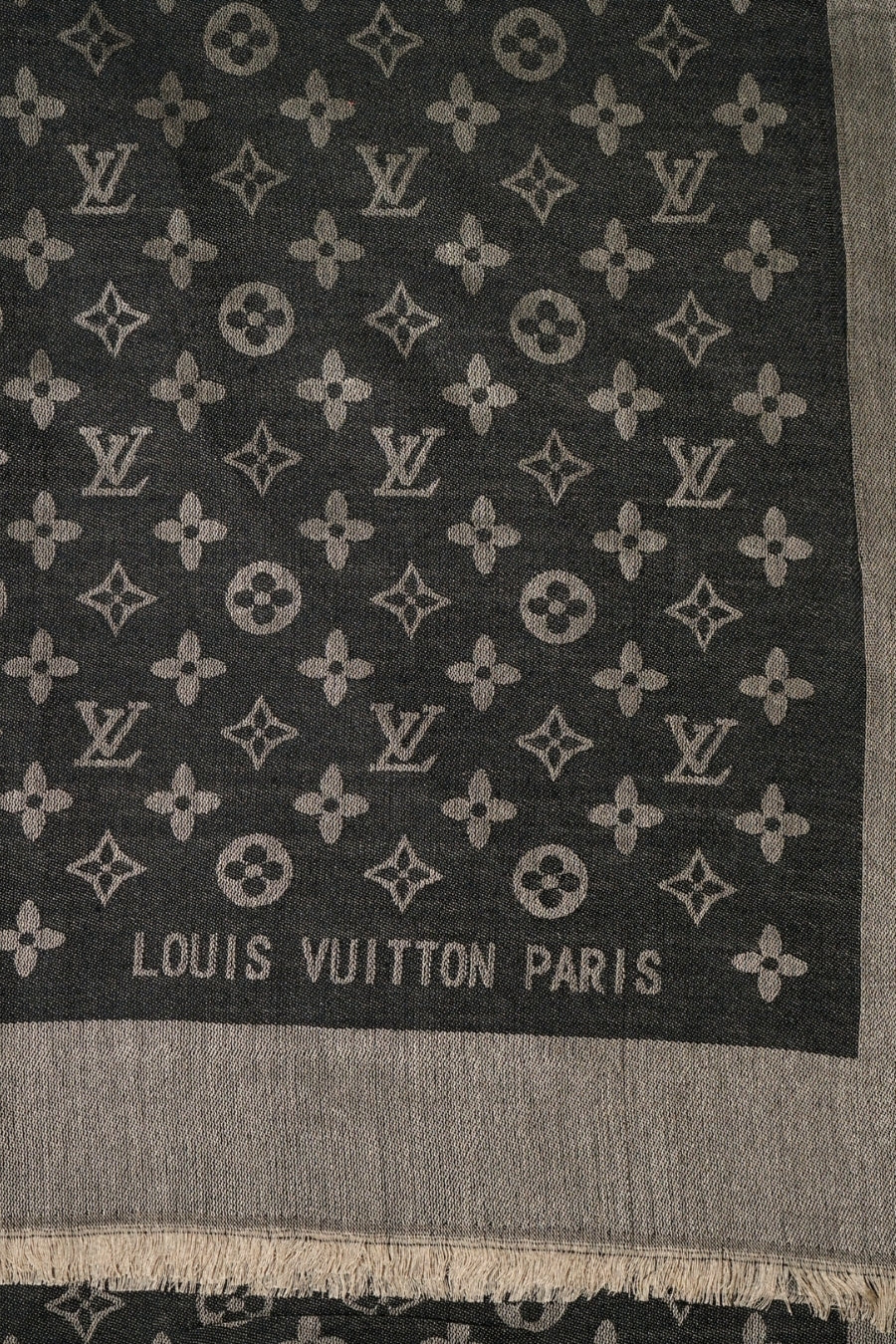 LV Cashmere Hijab -  Classic Black
