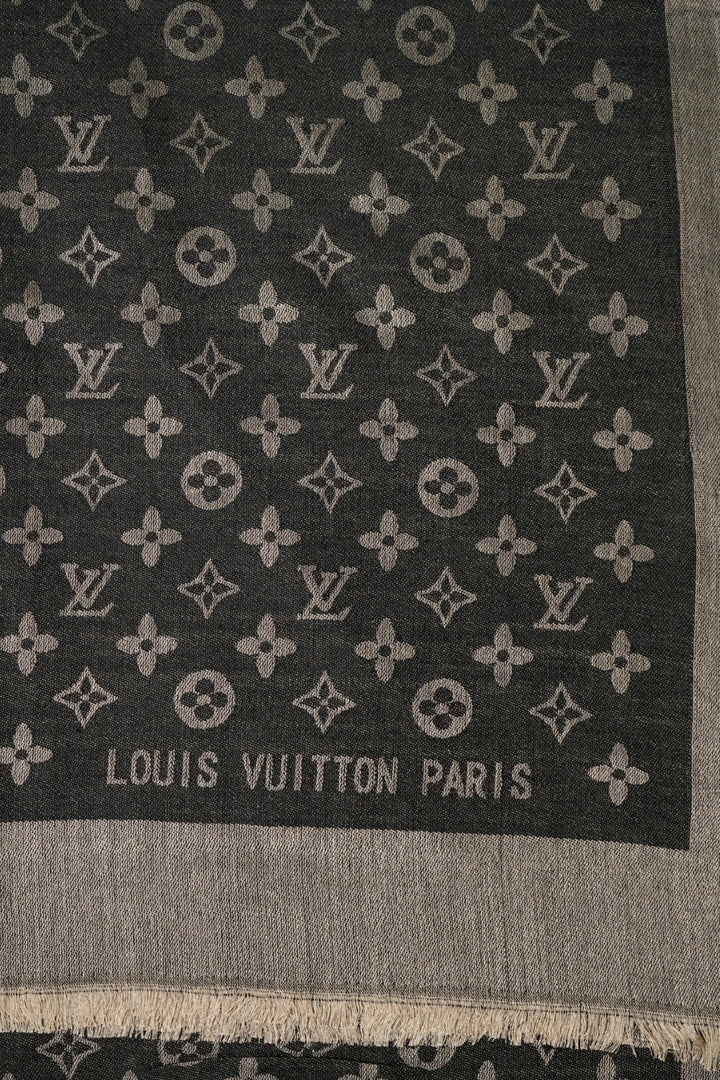 LV Cashmere Hijab -  Classic Black