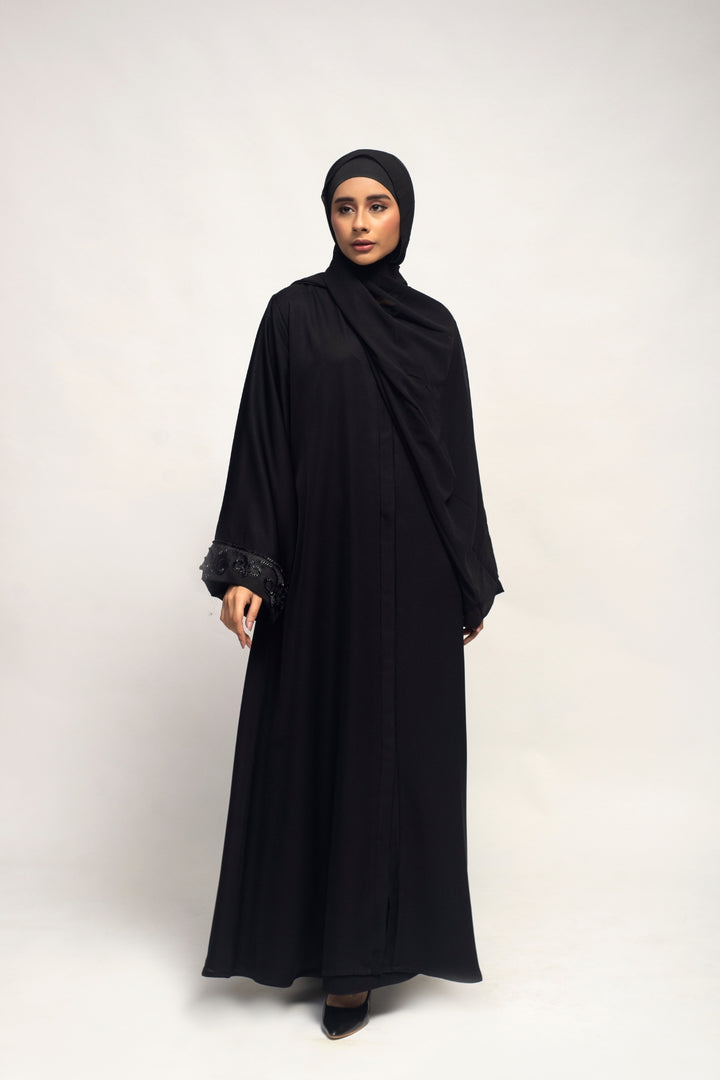 Beaded Black Abaya