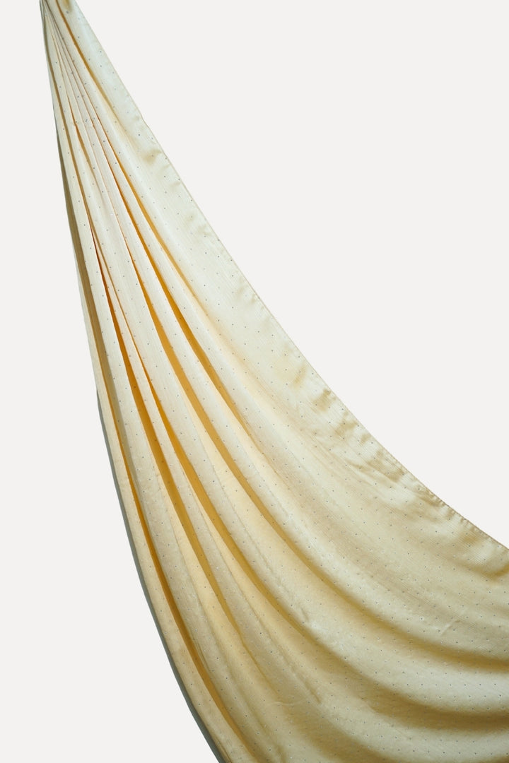 Dotted Matte Chiffon Hijab - Clear Gold