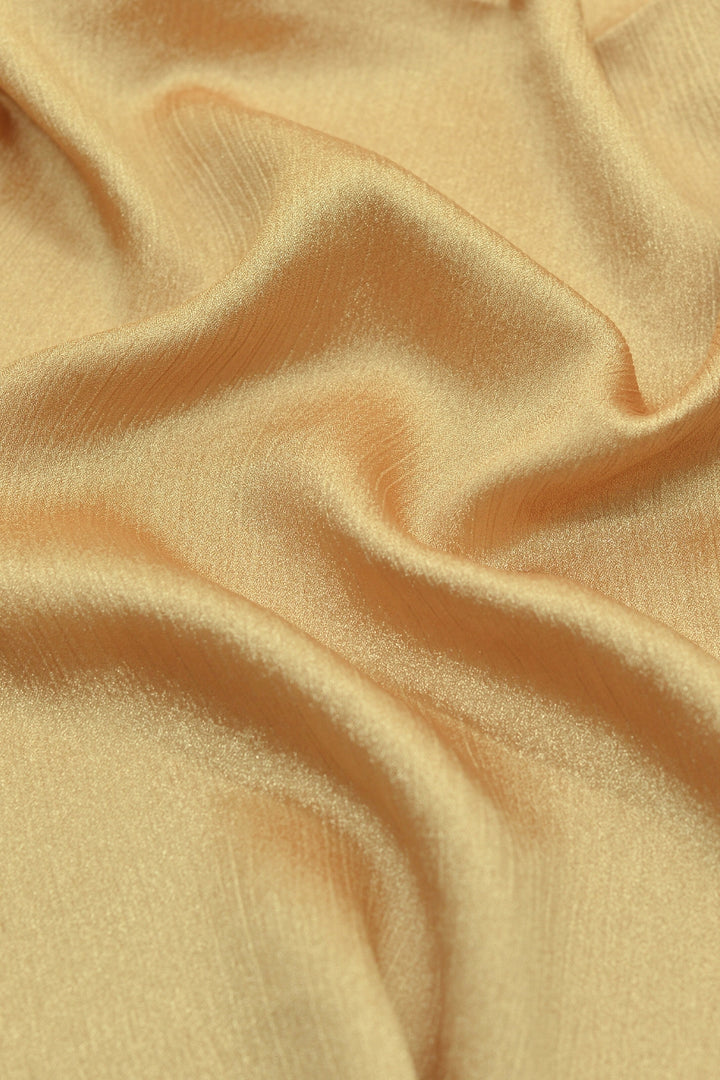 Crinkle Chiffon Hijab - Clear Gold (Shimmer)