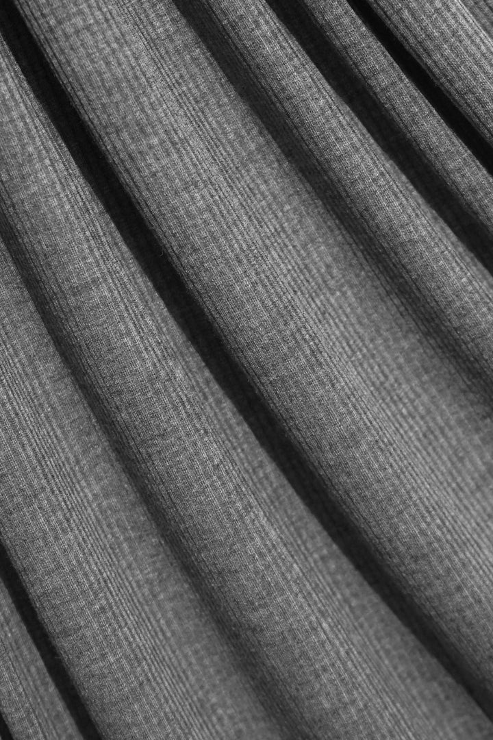 Textured Rib Jersey Hijab - Coal Grey