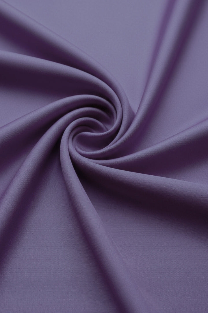 Plain Silk Hijab - Coal Purple