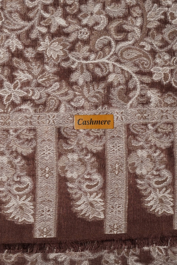 Printed Cashmere Dynasty Hijab - Cocoa