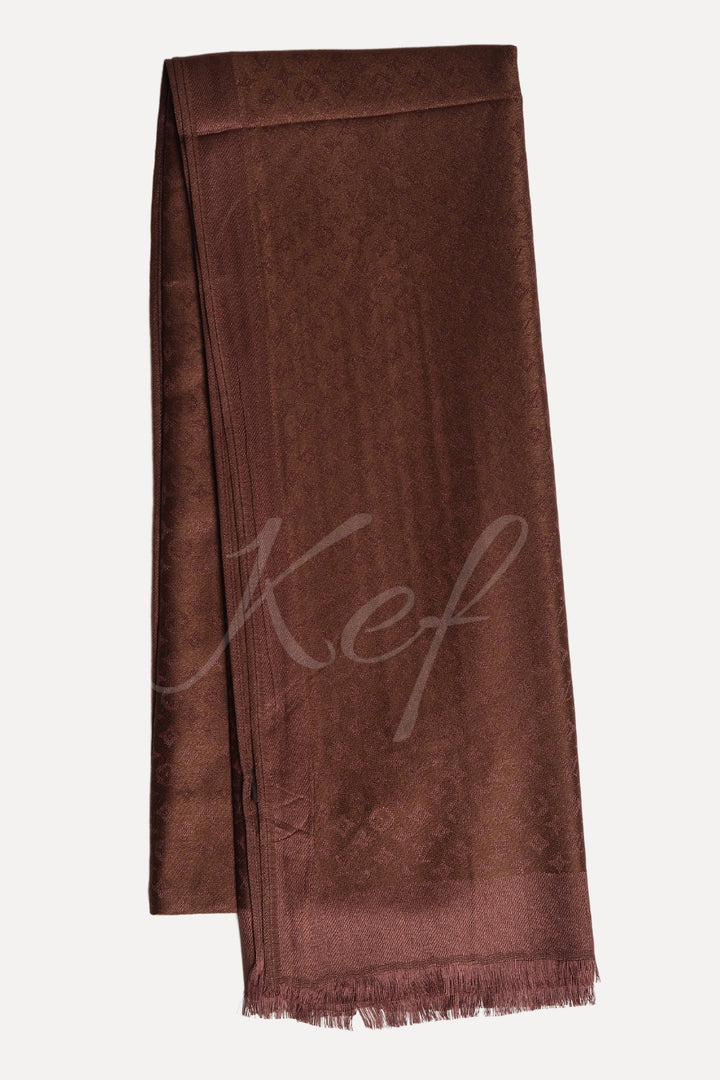 Star LV Cashmere Hijab -  Coffee