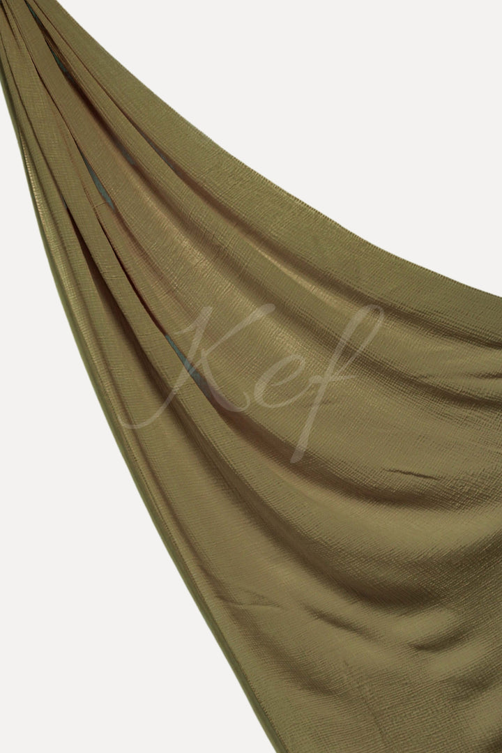 Ribbed Viscose Lawn - Coffee